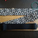Two point paracord gun sling. Standard weave in urban camo. TOC quick disconnect swivels.