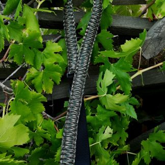 Two point paracord gun sling. Primary color woodland camo. Secondary color od green. King cobra weave. GrovTec quick disconnect swivels.