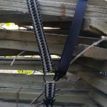 Convertible single point paracord gun sling. Primary color coyote brown. Secondary color black. Double cobra weave. HK hooks