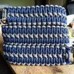 Two point paracord gun sling. Primary color midnight blue. Secondary color grey. Extra wide double cobra weave. GrovTec quick disconnect swivels.
