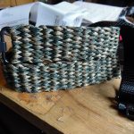 Two point paracord gun sling. Standard weave in woodland camo. GrovTec quick disconnect swivels.