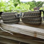 Two opposite two point paracord gun slings. Extra wide double cobra in coyote brown and od green. GrovTec quick disconnect swivels.