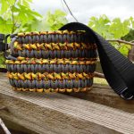 Two point paracord gun sling. Primary color grey. Secondary color Vietnam Vet. Extra wide double cobra weave. GrovTec quick disconnect swivels.