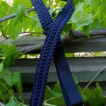 Two point paracord gun sling. Primary color midnight blue. Secondary color black. Double cobra weave. GrovTec quick disconnect swivels.