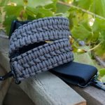 Two point paracord rifle sling. Extra wide double cobra weave in grey. Standard hooks.