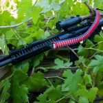 Two point paracord gun sling. King cobra "Old Glory". Red, white, and royal blue. Push button quick release swivels.