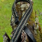 Two point paracord gun sling. Primary color woodland camo. Secondary color black. Extra wide double cobra. TOC quick disconnect swivels.